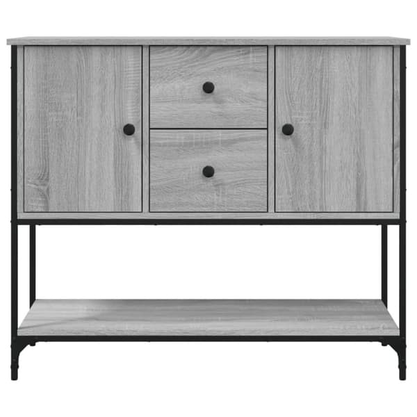 vidaXL Skjenk grå sonoma 100x36x85 cm konstruert tre
