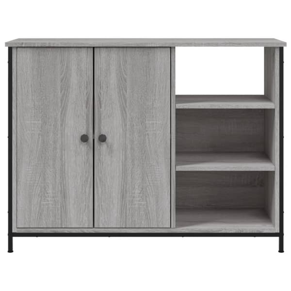 vidaXL Skjenk grå sonoma 100x33x75 cm konstruert tre