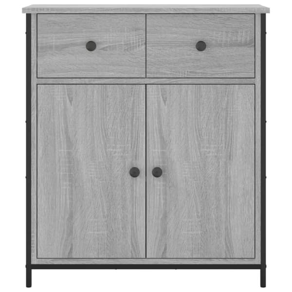 vidaXL Skjenk grå sonoma 70x30x80 cm konstruert tre