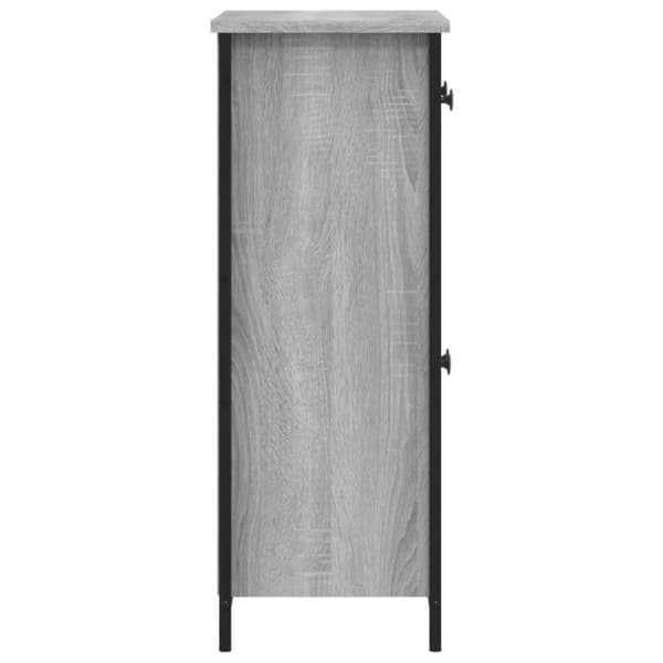 vidaXL Skjenk grå sonoma 70x30x80 cm konstruert tre