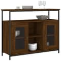 Pikkukuva 3 / 11: vidaXL Senkki ruskea tammi 100x35x80 cm tekninen puu