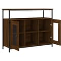Pikkukuva 5 / 11: vidaXL Senkki ruskea tammi 100x35x80 cm tekninen puu