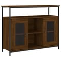 Pikkukuva 1 / 11: vidaXL Senkki ruskea tammi 100x35x80 cm tekninen puu