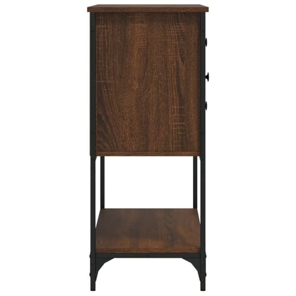vidaXL Senkki ruskea tammi 100x36x85 cm tekninen puu