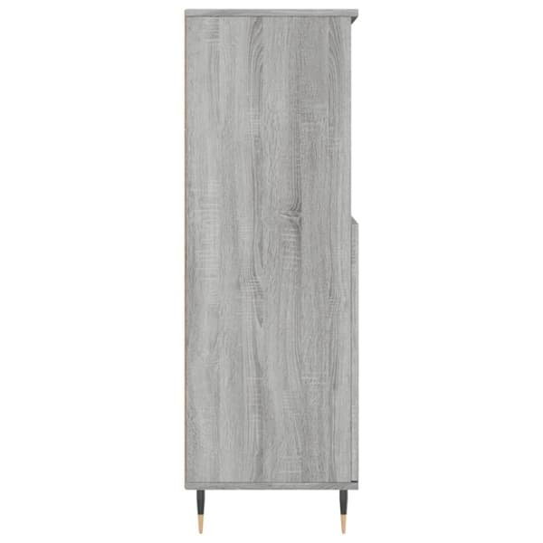 vidaXL skab 60x36x110 cm konstrueret træ Grå sonoma-eg