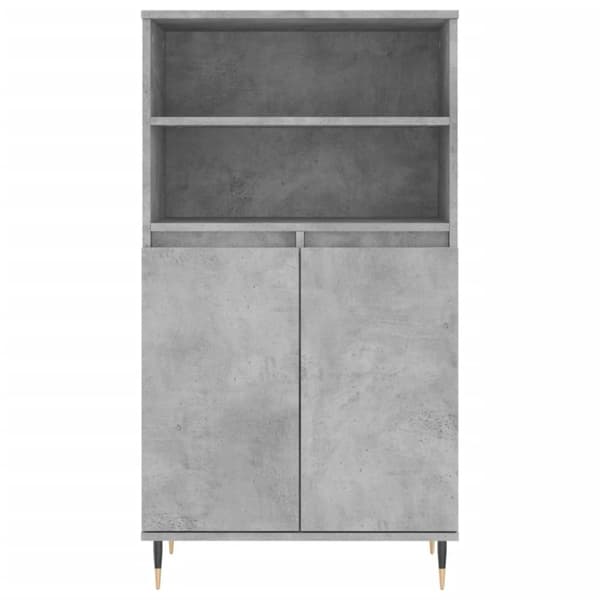 vidaXL skab 60x36x110 cm konstrueret træ Betongrå