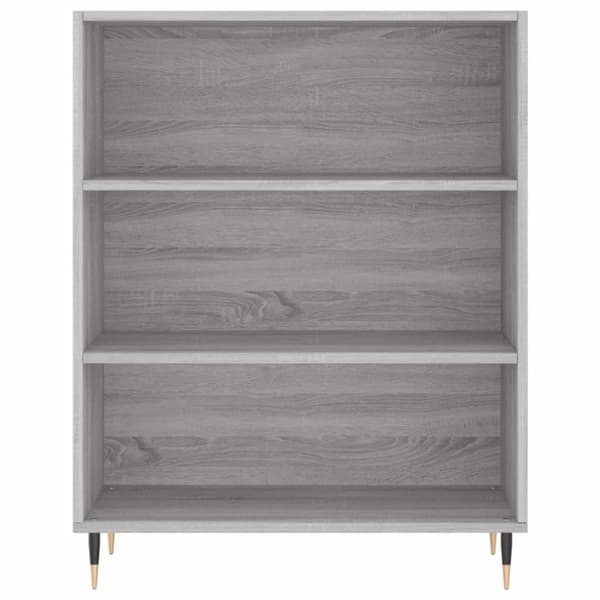 vidaXL højskab 69,5x34x180 cm konstrueret træ grå sonoma-eg