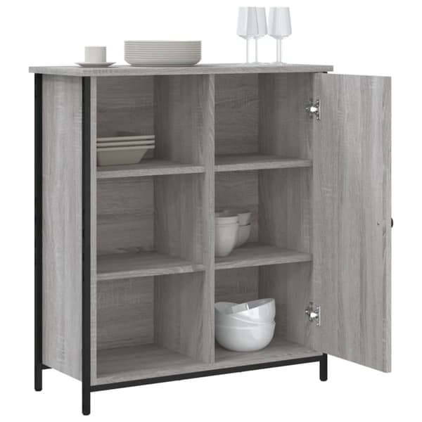 vidaXL Senkki harmaa Sonoma 70x30x80 cm tekninen puu