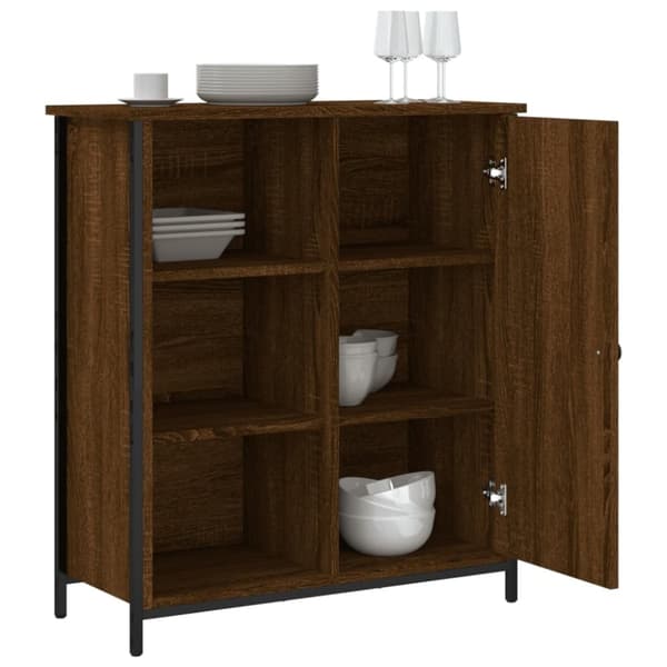 vidaXL skab 70x30x80 cm konstrueret træ brun egetræsfarve