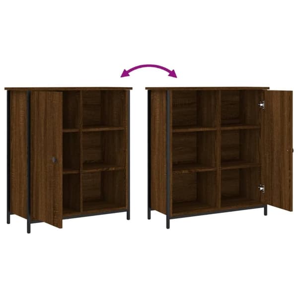 vidaXL skab 70x30x80 cm konstrueret træ brun egetræsfarve