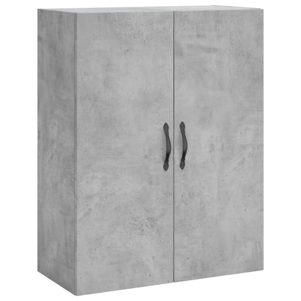 vidaXL højskab 69,5x34x180 cm konstrueret træ betongrå