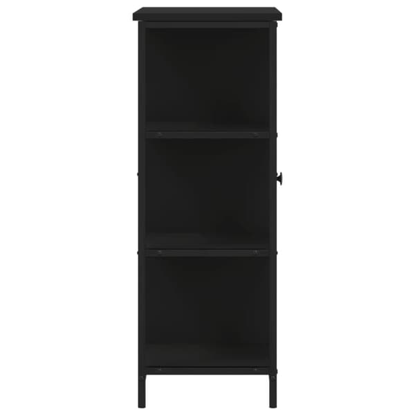 vidaXL Senkki musta 70x30x80 cm tekninen puu