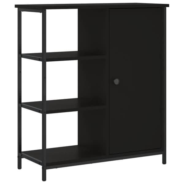 vidaXL Senkki musta 70x30x80 cm tekninen puu