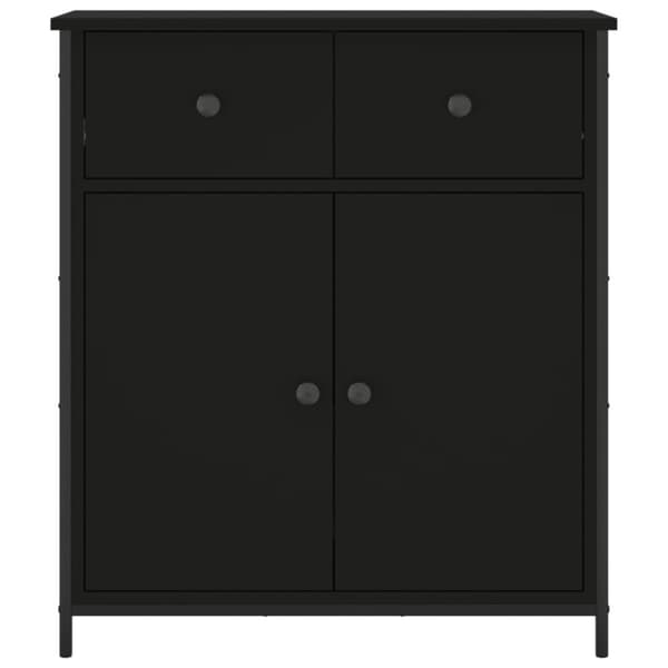 vidaXL skab 70x30x80 cm konstrueret træ sort