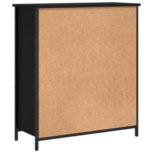 vidaXL skab 70x30x80 cm konstrueret træ sort