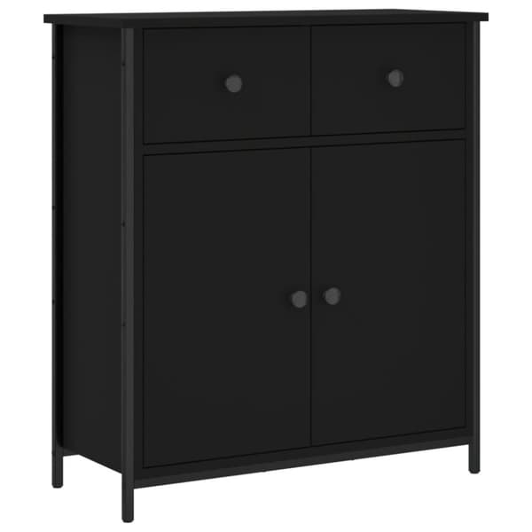 vidaXL skab 70x30x80 cm konstrueret træ sort