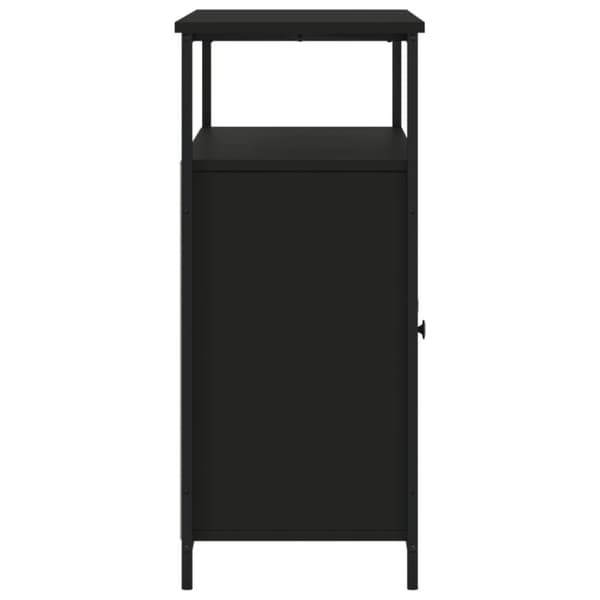 vidaXL Skänk svart 100x35x80 cm konstruerat trä