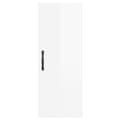 Miniatyrbilde 6 av 11: vidaXL Highboard høyglans hvit 34,5x34x180 cm konstruert tre
