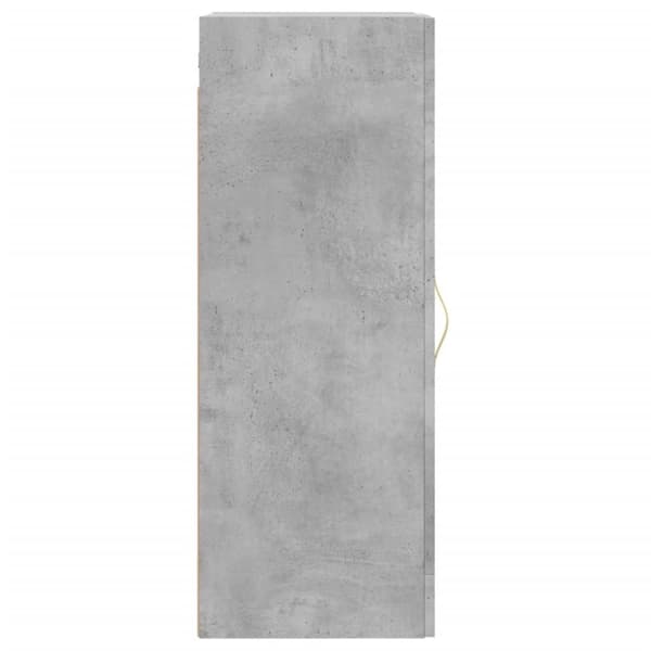 vidaXL Veggskap betonggrå 34,5x34x90 cm konstruert tre