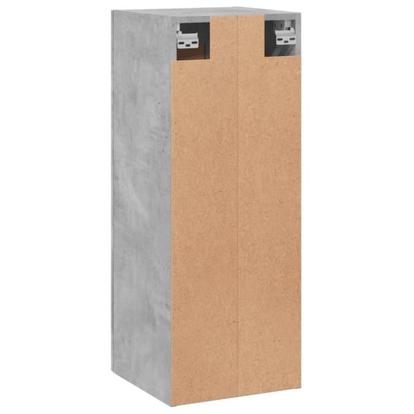 vidaXL Veggskap betonggrå 34,5x34x90 cm konstruert tre