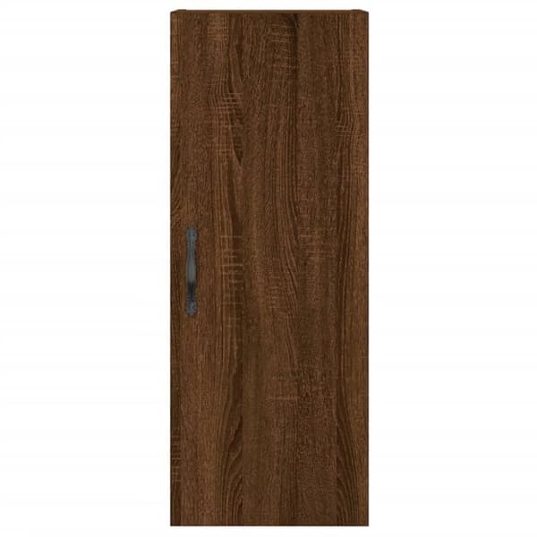vidaXL Veggmontert skap brun eik 34,5x34x90 cm konstruert tre
