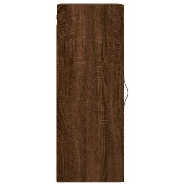 vidaXL Veggmontert skap brun eik 34,5x34x90 cm konstruert tre