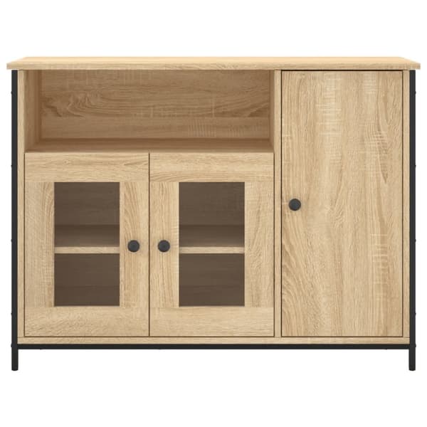 vidaXL skænk 100x35x75 cm konstrueret træ sonoma-eg