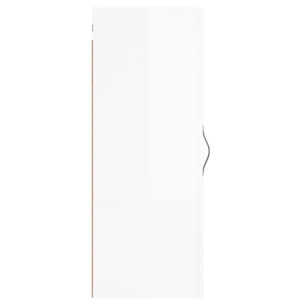 vidaXL Veggmontert skap høyskap hvit 34,5x34x90 cm konstruert tre