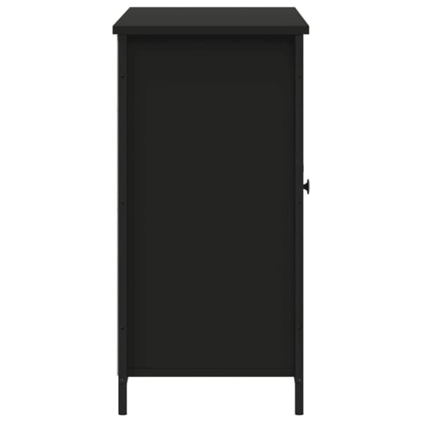 vidaXL skænk 100x35x70 cm konstrueret træ sort