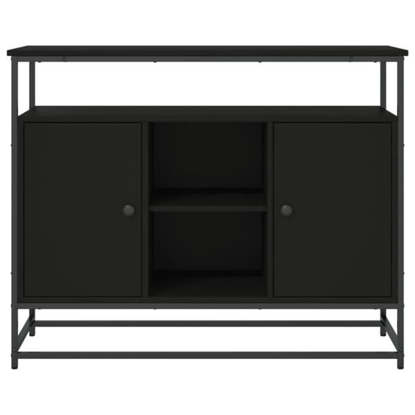 vidaXL Senkki musta 100x35x80 cm tekninen puu