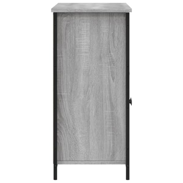 vidaXL skænk 100x35x75 cm konstrueret træ grå sonoma-eg
