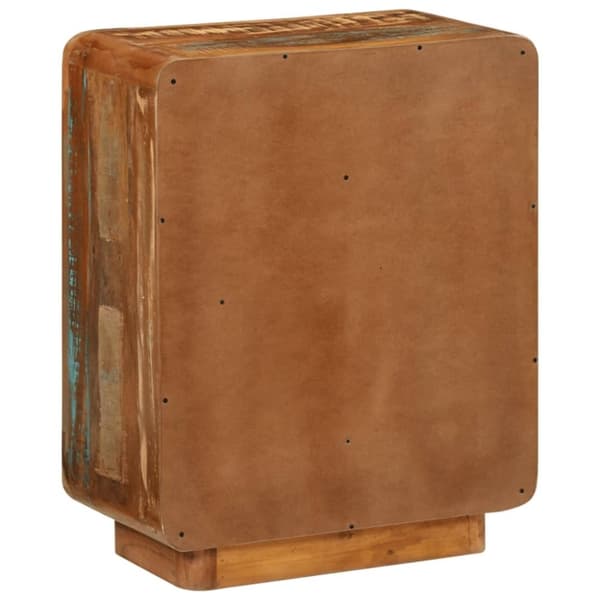 vidaXL Skjenk med 3 skuffer 55x30x70 cm gjenvunnet heltre