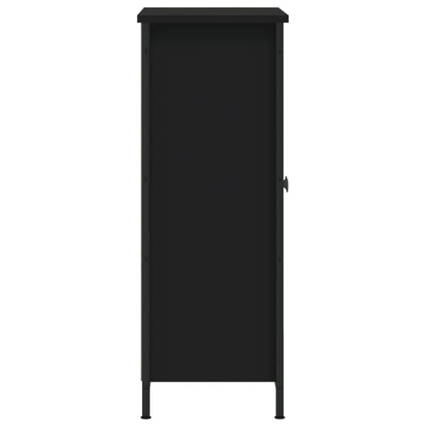 vidaXL skab 70x30x80 cm konstrueret træ sort