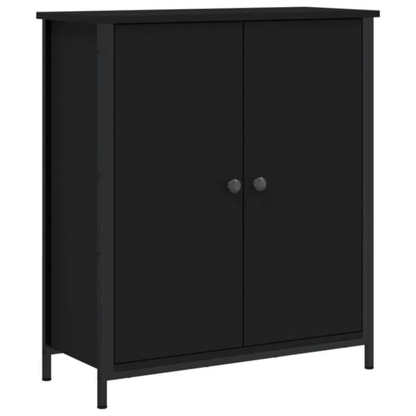 vidaXL skab 70x30x80 cm konstrueret træ sort