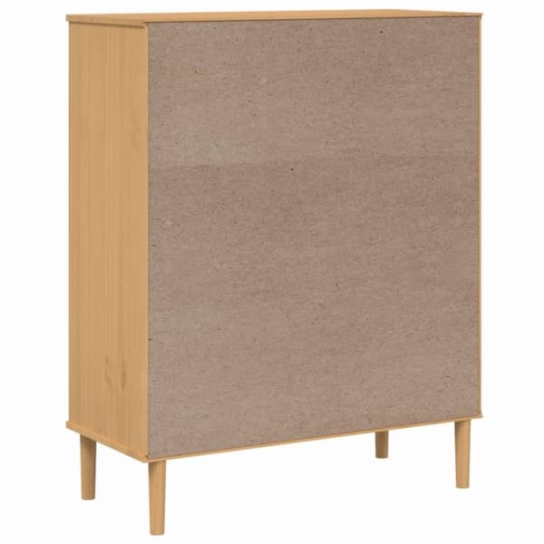 vidaXL Skjenk SENJA rotting utseende brun 90x40x112 cm heltre furu