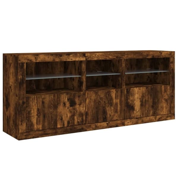 vidaXL Senkki LED-valoilla savutammi 162x37x67 cm