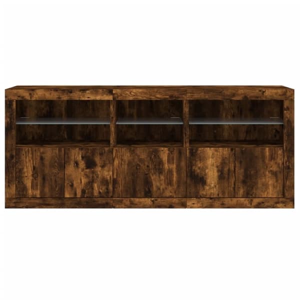 vidaXL Senkki LED-valoilla savutammi 162x37x67 cm