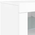 Miniatyrbild 10 av 11: vidaXL Skänk med LED-belysning vit 162x37x67 cm