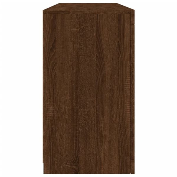vidaXL Senkki LED-valoilla ruskea tammi 142,5x37x67 cm