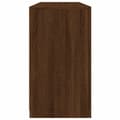 Pikkukuva 7 / 11: vidaXL Senkki LED-valoilla ruskea tammi 142,5x37x67 cm