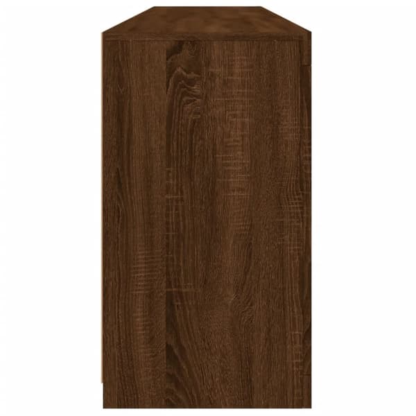 vidaXL Senkki LED-valoilla ruskea tammi 162x37x67 cm