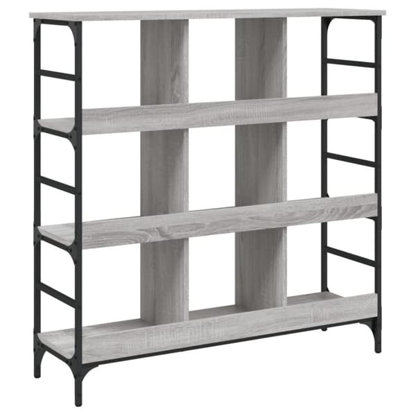 vidaXL skænk 102x32x103,5 cm konstrueret træ grå sonoma-eg