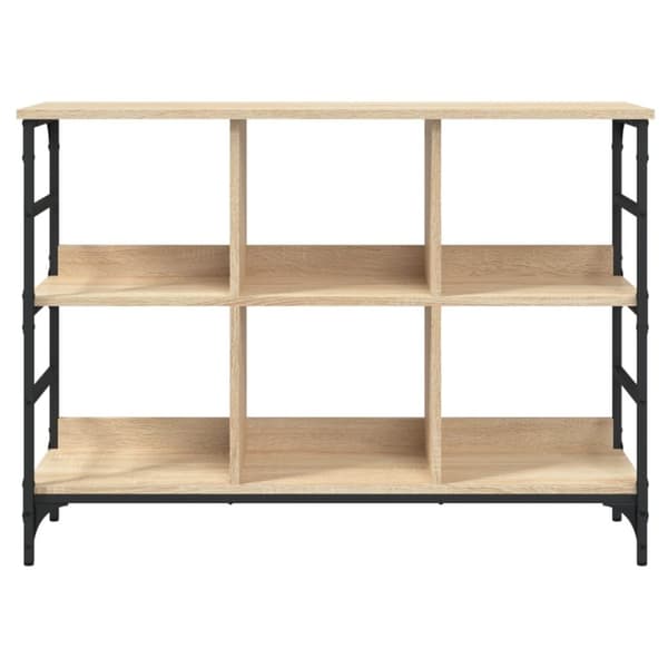 vidaXL skænk 102x32x73,5 cm konstrueret træ sonoma-eg