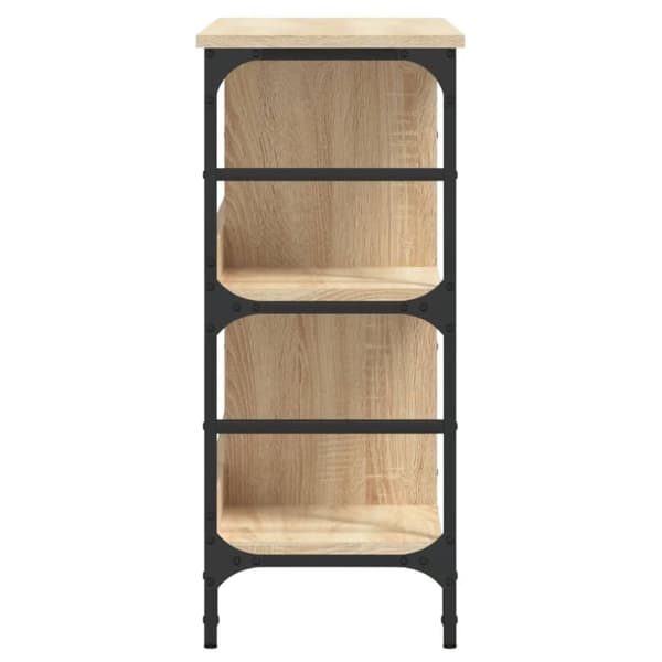vidaXL skænk 102x32x73,5 cm konstrueret træ sonoma-eg