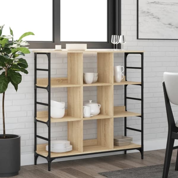 vidaXL Senkki Sonoma tammi 102x32x103,5 cm tekninen puu