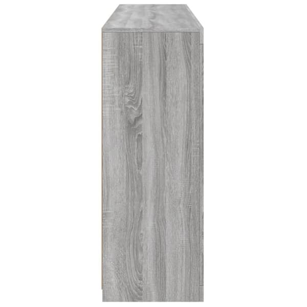 vidaXL Senkit LED-valoilla 3 kpl harmaa Sonoma tekninen puu