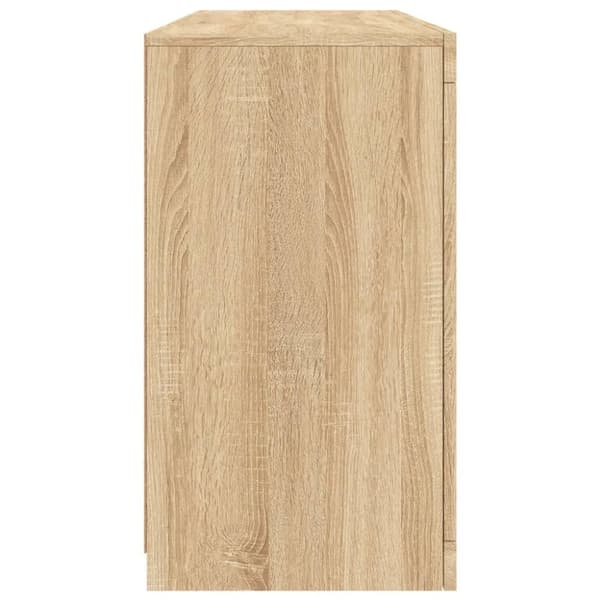 vidaXL Senkki LED-valoilla Sonoma-tammi 142,5x37x67 cm
