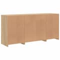 Pikkukuva 8 / 11: vidaXL Senkki LED-valoilla Sonoma-tammi 142,5x37x67 cm