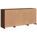 Miniatyrbillede 8 af 11: vidaXL skænk med LED-lys 142,5x37x67 cm brun egetræsfarve