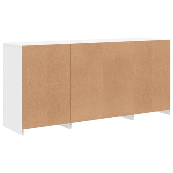 vidaXL Senkki LED-valoilla valkoinen 142,5x37x67 cm